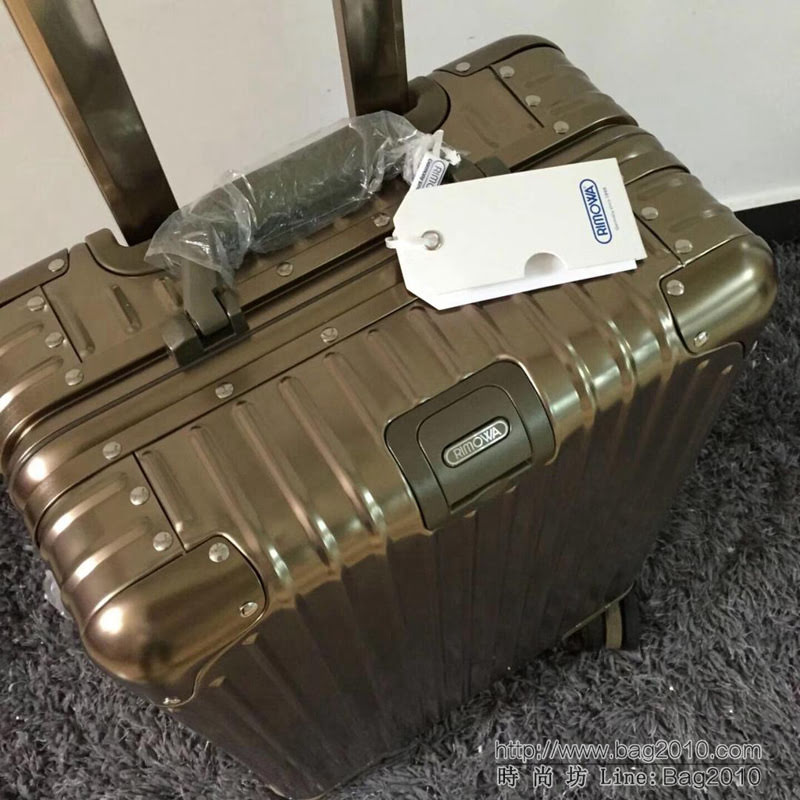 RIMOWA日默瓦 拉箱/拉杆箱Classic flight 系列 全鋁鎂合金 1801經典款 高級手工坊精品 20寸登機箱  xbt1107
